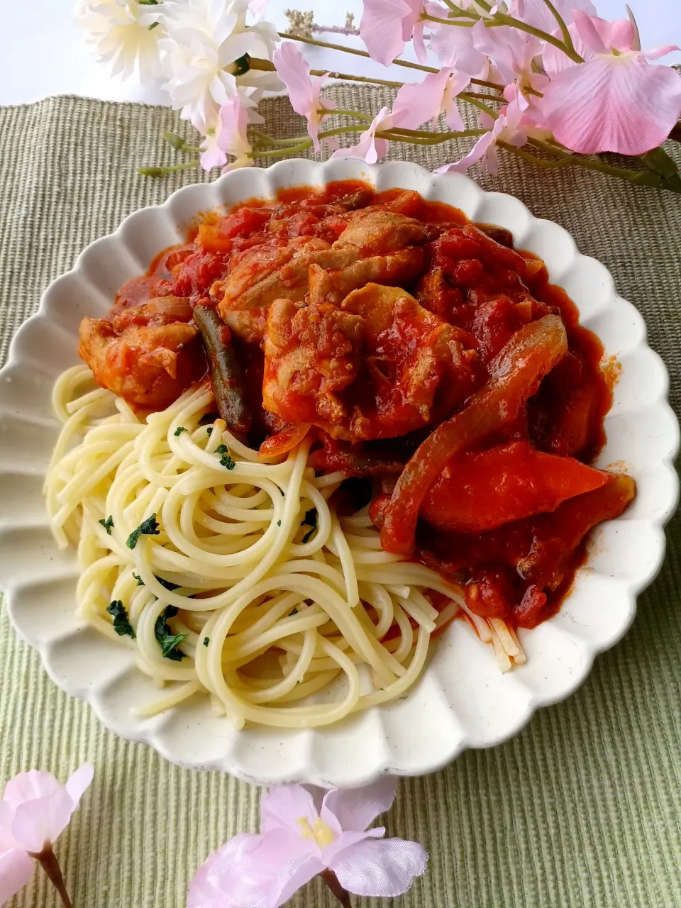 チキンのトマト煮|おぜひめさん