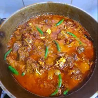 straight from the oven mutton karahi 😋|Sabrina R.さん