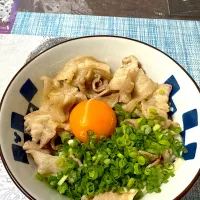 釜玉肉うどん|ハルさん