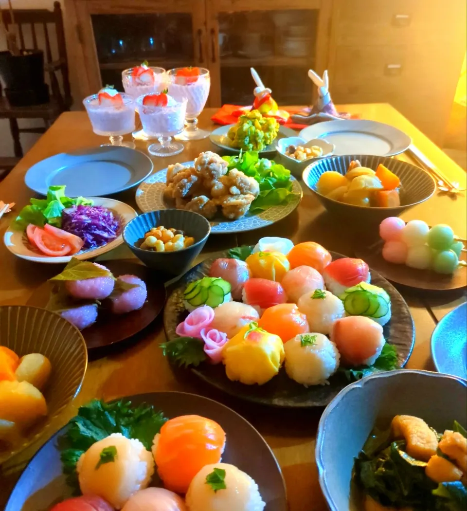 ひな祭り晩ごはん🎎|さらママさん