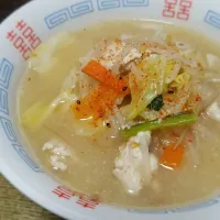 パパ作👨冷凍野菜de味噌ラーメン|ぱんだのままんさん