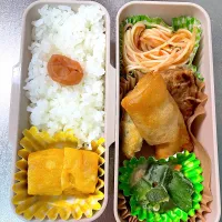 春巻き&梅巻チキン弁当|あおのりさん