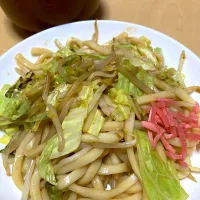 単身赴任中の男飯(焼きうどん)|おおもりの星さん