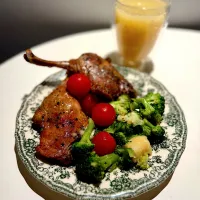 Confit of Duck with Cheese Broccoli Sweet
Cherry Tomatoes|Zhen Zhenさん