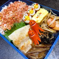 白身魚のムニエル弁当🍱|Sugarさん