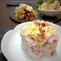 3/4 簡単混ぜご飯で押し寿司|あーるさん