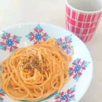 鮭フレークのクリームパスタ𓆛|もえさん