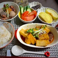 3/4晩ご飯：マーボー厚揚げ|ななみんさん