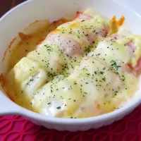 ベーコンと豆腐の重ね焼き| ぱんだのままんさん