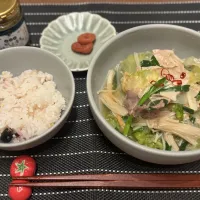 豚肉とレタスの重ね蒸し|だいふくさん