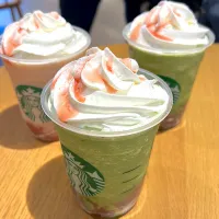 スタバの抹茶と桜のフラペチーノ|hiroeさん