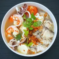 Seafood noodle soup|12Dragonさん