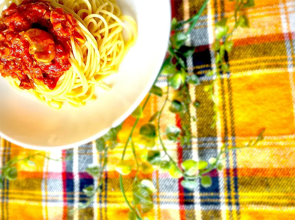 🍝ミートソーススパゲッティ🍝|U・x・Uchokoさん