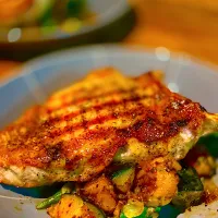 Dinner ! Dinner ! 
Classic Pan seared Pork Chop in the Bone with Sage & Garlic
With Sweet Pumpkin & Okra , Onion Butter Hash
#porkchop #homecooking
#homemade 
#|Emanuel Hayashiさん