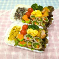 豚肉の野菜巻き弁当❤|みちゅあしさん