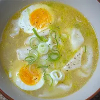 スープ餃子🍲🥟|すくらんぶるえっぐさん