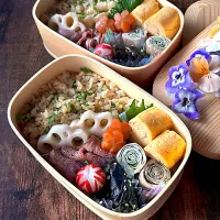 ふたりのお弁当🍱 ~芹の混ぜご飯