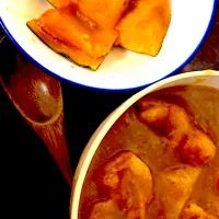 バターチキンカレー、かぼちゃ煮|まみみさん