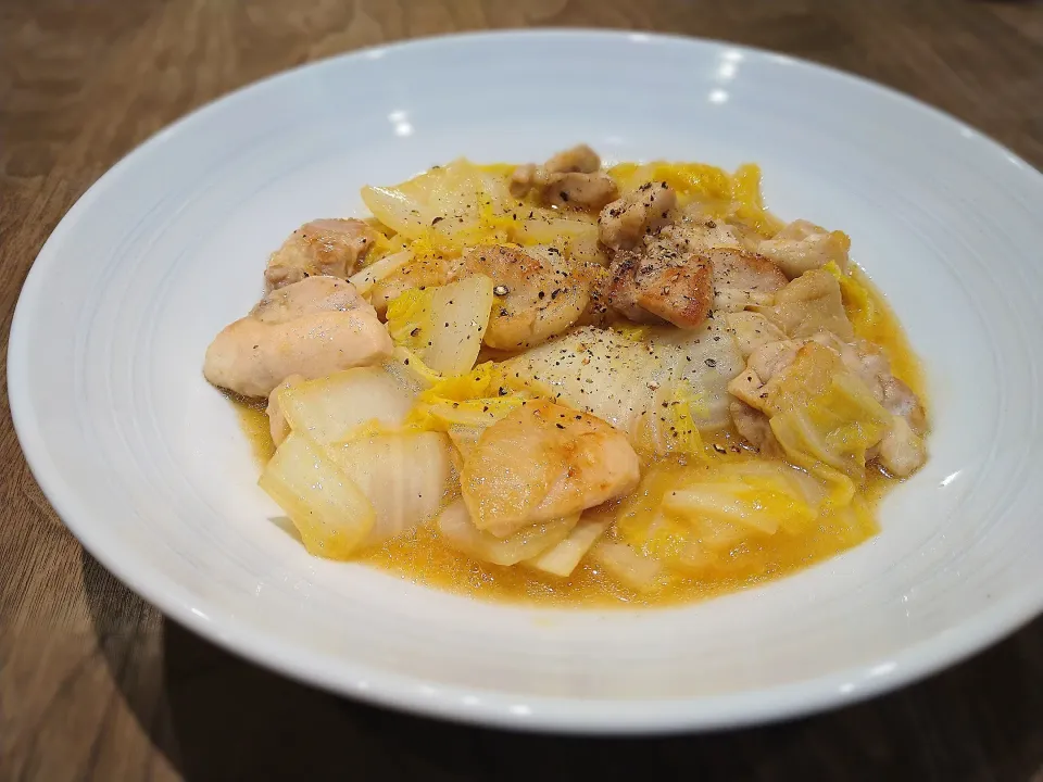 鶏肉と白菜のおろし煮|古尾谷りかこさん