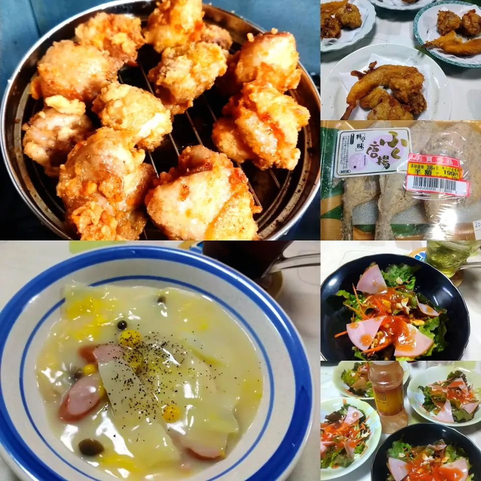 鶏とふぐの唐揚げ|うたかた。さん