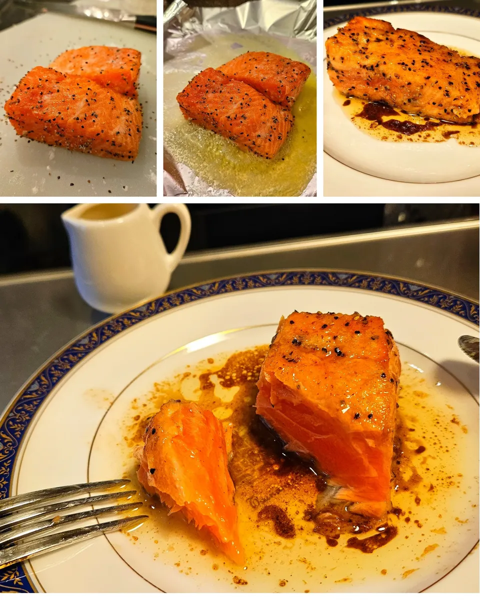 今夜の夕食でサーモンソテーです|motohiroさん