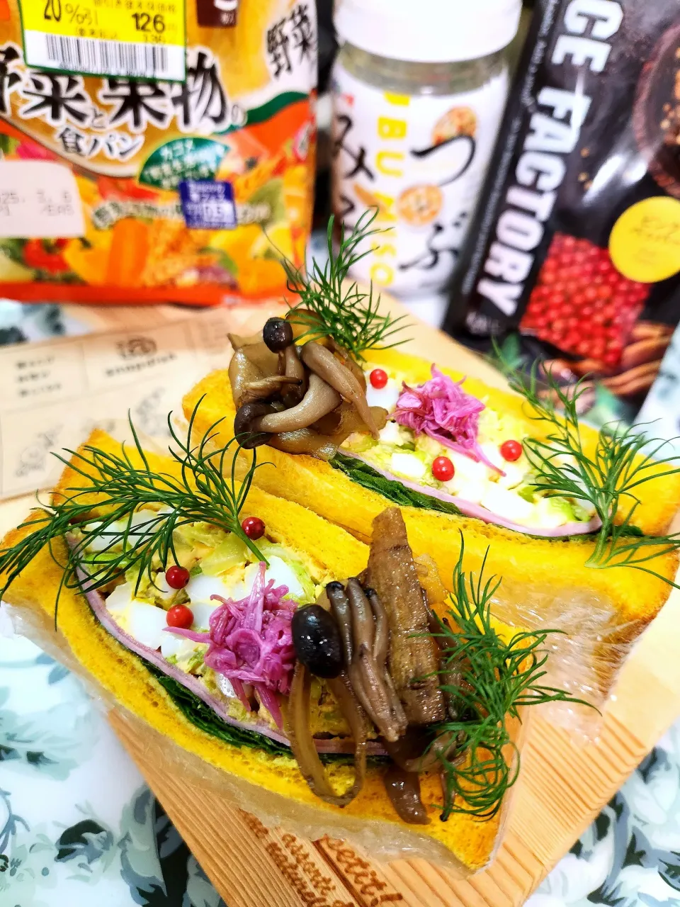 🔷野永シェフレシピきんぴらごぼうと春きゃべつdeつぶみそ🐣玉子サンド🥪🔷|@きなこさん
