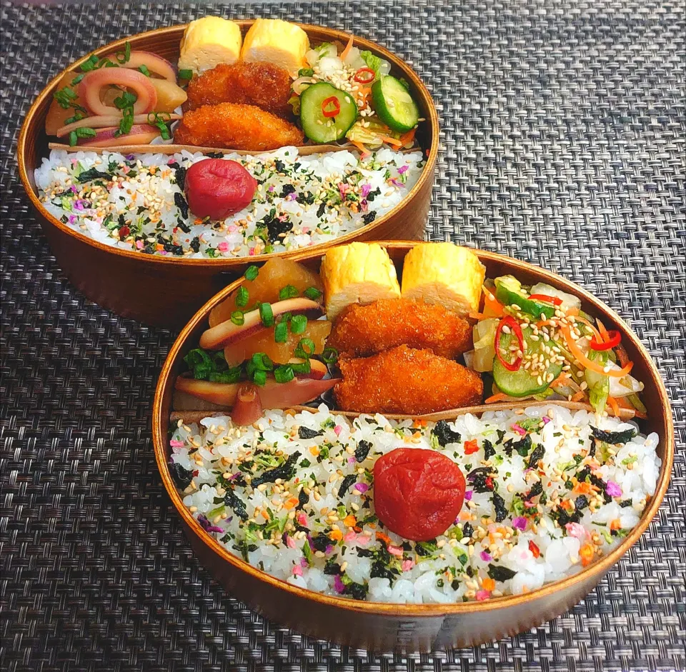 母とムスコのラブラブおソロ♪しみっしみイカ大根弁当|からあげビールさん