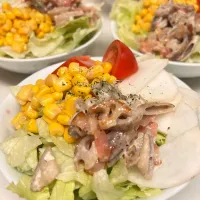 蓮根のベーコンマヨ和え入りサラダ🥗|だまさん