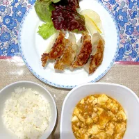 麻婆豆腐と冷凍餃子|おしゃべり献立さん