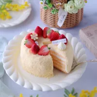 ミモザケーキ🌼|もえさん