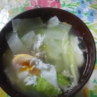 白菜と卵のすまし| はやとさん