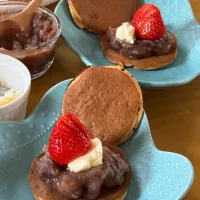 米粉と大豆粉でいただく金時豆の塩バターどら焼き🍓| さらっと🍀さん