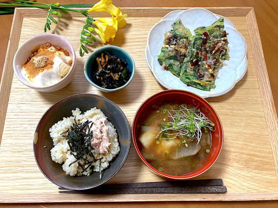 朝定食☀️|さくたえさん