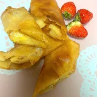 春巻きの皮で作ったapple pie|明月さん