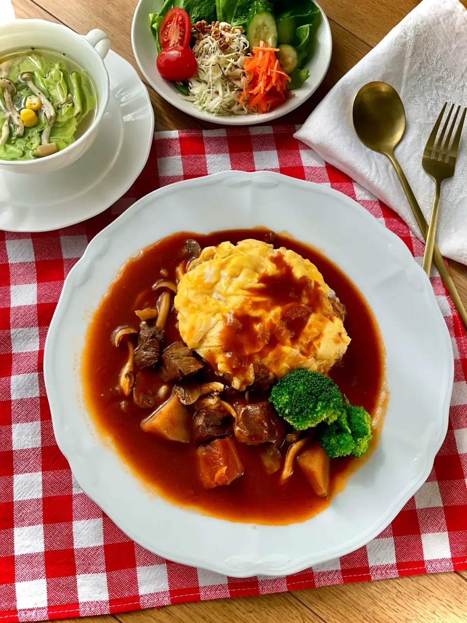 『Fit Dish』deオムシチュー|スイーツポテトさん