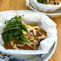 レンジで完結♪赤魚のレンジ蒸しの香味エリンギのせ|高野豆腐さん