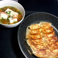 16:37 味の素生姜餃子🥟とスープ|へれ子さん