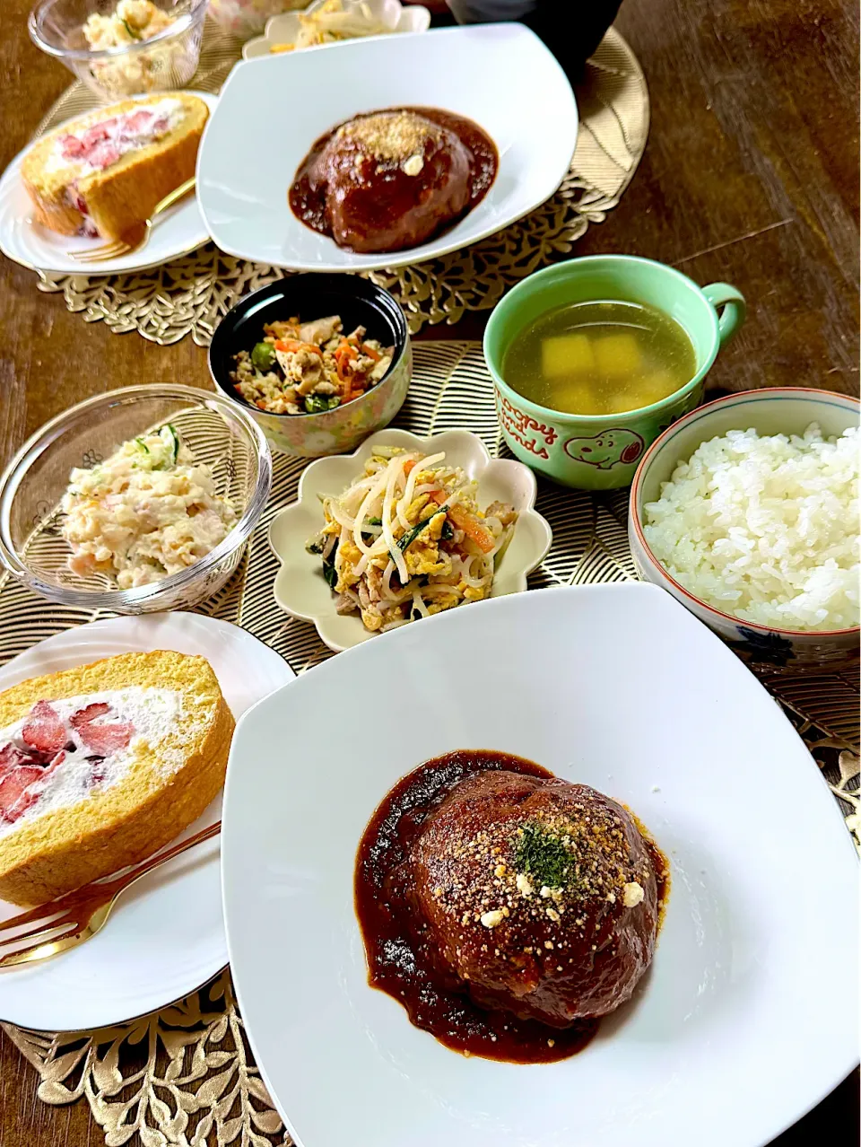 受験生ランチ　ハンバーグランチ|富士子🍒🐰🍓さん