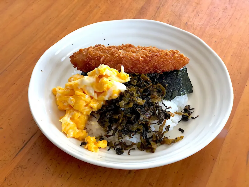 のり弁風(熊本の海苔弁は高菜炒めが入ってる)|マユマユさん