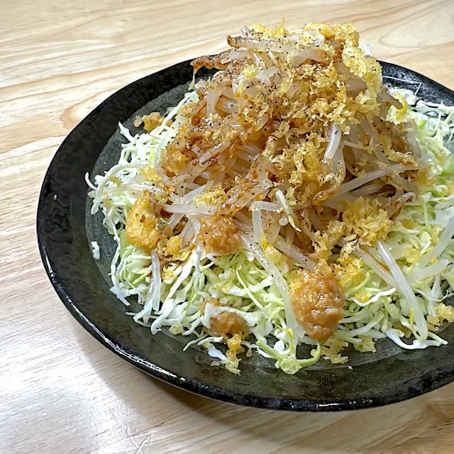 Snapdishの料理・レシピ写真:家系もやしサラダ｜節約でもゆずれない！美味しくてバランスのいいメニュー♪