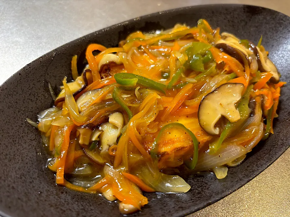 焼き厚揚げ野菜あんかけ|Hiropanさん