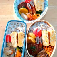 ハンバーグ&チキンナゲット弁当|NOZUさん