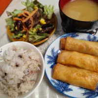 あるもので昼ごはん