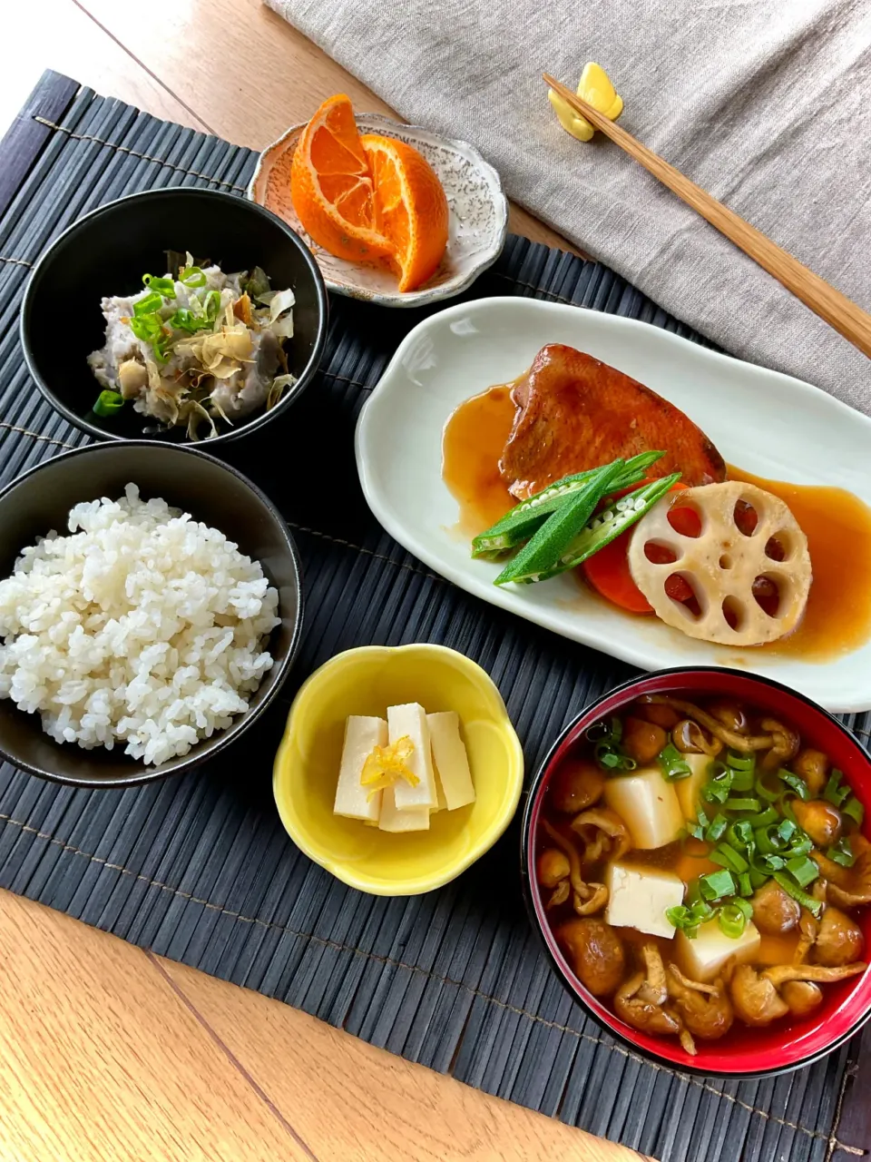 『FitDish』さっぱりとした甘み　赤魚の煮付けde和食ごはん|スイーツポテトさん