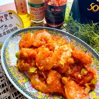 プレミアム四川豆板醤で卵入り海老チリ🦞|🌺🌺Foodie🌺🌺さん