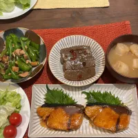 鰤の照り焼き|ぴよすさん