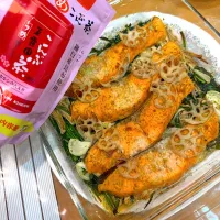 鮭のうめこんぶ茶バター蒸し|moyukitaさん