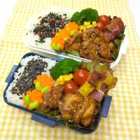 チキン唐揚げ南蛮ダレ漬け弁当❤|みちゅあしさん