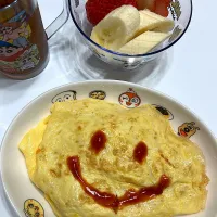 オムライス　こども晩御飯| 爰音さん