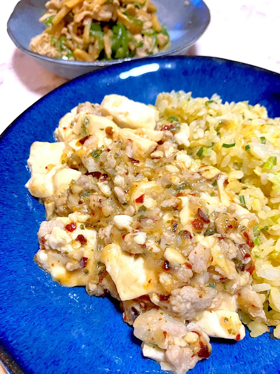 麻婆豆腐　炒飯　麻婆炒飯|牧野可奈さん